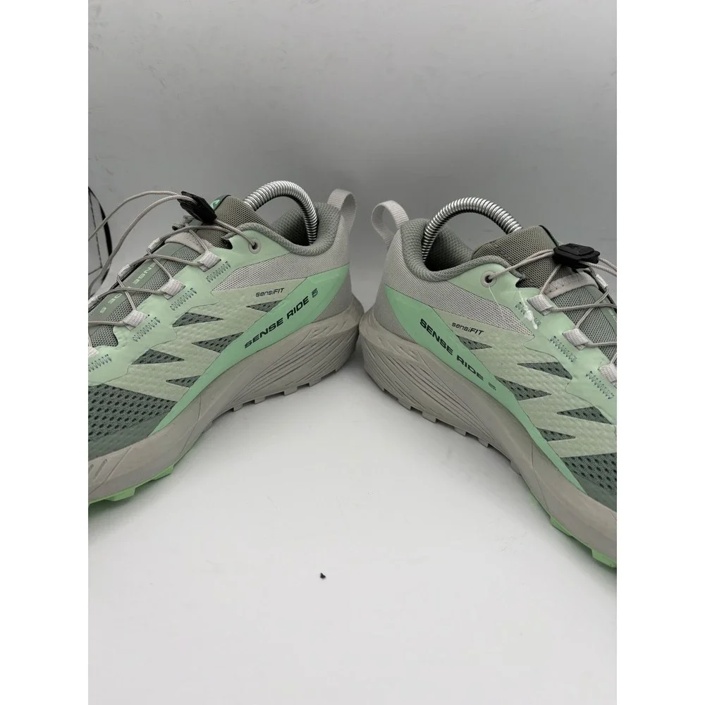 Salomon Sense Ride 5 Women's Trail Running Shoes Green Mint Size 9.5